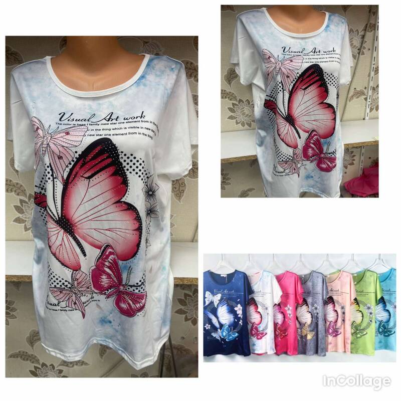Bluzki damskie Roz L-3XL, Mix Kolor Paczka 12 szt